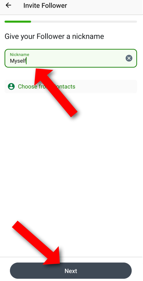 Dexcom Share Setup Step 5