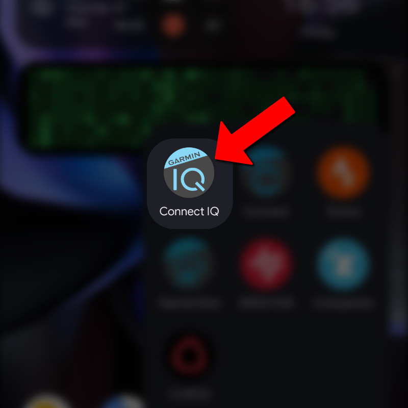 Open Garmin IQ App