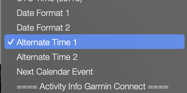 Timezone selection screen