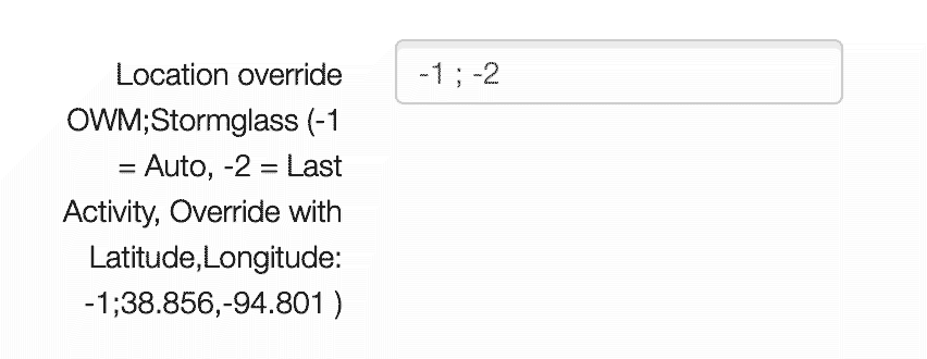 Location Override Setting