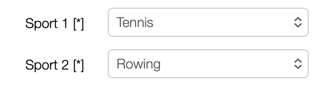 Select Custom Sport in Settings