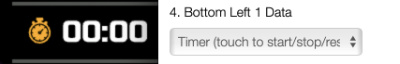 Enable the Timer in data field settings