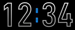 Atlas font outlined