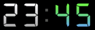 Digital font regular