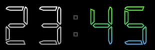 Digital font outlined