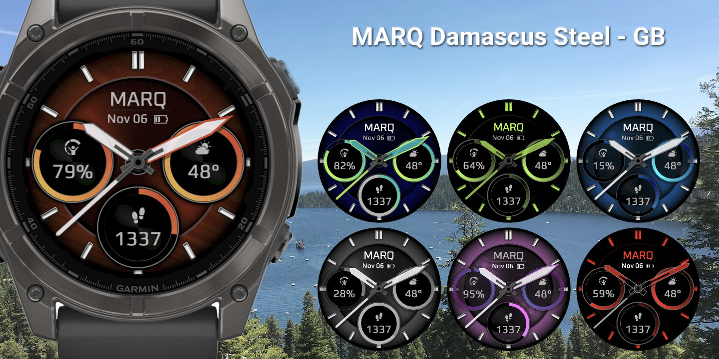 Marq Damascus Steel Banner