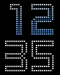 Barlow Dots font outlined