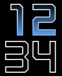 Barlow font outlined